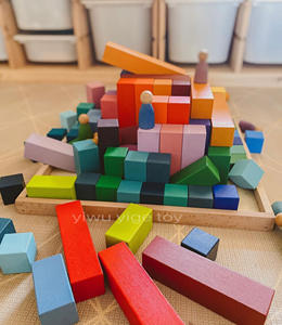 Blocs <span class=keywords><strong>de</strong></span> Waldorf <span class=keywords><strong>arc</strong></span>-<span class=keywords><strong>en</strong></span>-<span class=keywords><strong>ciel</strong></span> Montessori style <span class=keywords><strong>Grimm</strong></span> Puzzle <span class=keywords><strong>en</strong></span> bois Grande pyramide étagée Jouets <span class=keywords><strong>en</strong></span> blocs <span class=keywords><strong>de</strong></span> bois - Product Image 5