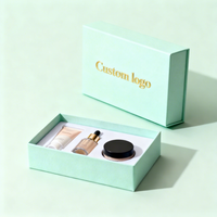 Boîte de conditionnement pour blush avec couvercle et base en papier d'art de qualité supérieure, résistant aux rayures, avec impression UV spot et logo personnalisé
