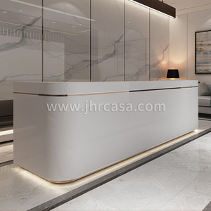Mostrador <span class=keywords><strong>de</strong></span> Recepción <span class=keywords><strong>de</strong></span> Diseño Personalizado, Mostrador Frontal Moderno para Oficina con Luz LED, Muebles Comerciales, Estación <span class=keywords><strong>de</strong></span> <span class=keywords><strong>Trabajo</strong></span> para <span class=keywords><strong>Recepcionista</strong></span> - Product Image 5