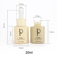 Approvisionnement d'usine 1oz 2oz 15ml 30ml cosmétique givré vide visage cuticule cheveux bronzage huile cylindre verre compte-gouttes bouteille pour les soins de la peau