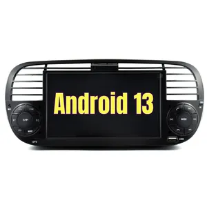 Fiat 500 Abarth Android 12.0 Autoradio GPS Navigationsysteme mit