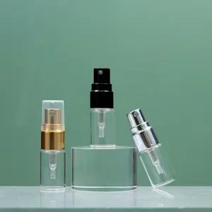 Wholesale Vial Glass Perfume Bottles With Aluminium Pump Spray Mini Small Sample 5ml Perfume Bottle