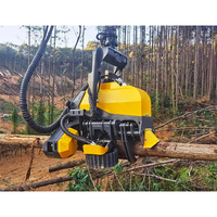 Tête de débroussailleuse électrique pour excavatrice 7 à 20 tonnes avec écran d'affichage pour l'élimination des branches, la coupe du bois et le débardage