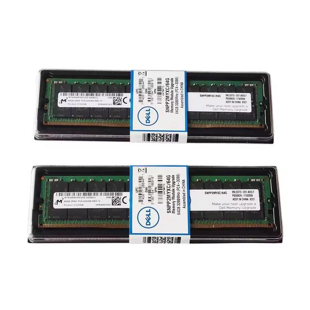 Original for Dells SNPP2MYXC/64G AA783423 64GB RDIMM DDR4 RDIMM 3200MT/s Dual Rank
