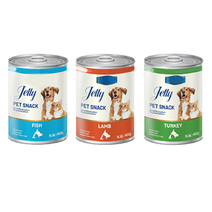 बिल्ली और कुत्ते सामान्य बड़े मांस कण 400 ग्राम गीला भोजन डिब्बाबंद भोजन मछली, भेड़, टर्की बहु-स्वाद पौष्टिक पालतू भोजन - Product Image 1