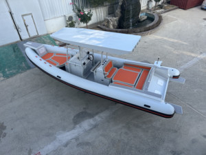 Bote Neumático de Lujo CE de 28 pies (860 cm) con Casco de Aluminio, Motor, Cabina, Remolque, Bote Inflable, Yate, Bote de Pesca SP860 A - Product Image 3