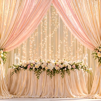 Tissu extensible en soie de lait pour plafond, rideau drapé, style simple, blanc, rouge, bordeaux, noir, bleu, pour décoration de tente de mariage ou d'événement