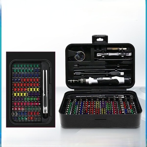 Jeu de tournevis de précision miniatures en acier inoxydable avec étui rigide, identification codée par couleur, garantie 1 an - Product Image 1
