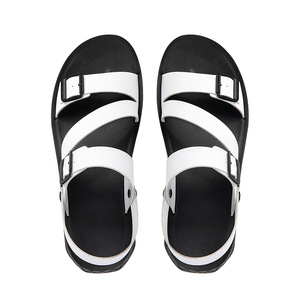 Sandalias Cruzadas para Hombre, Verano, Casuales, de Cuero Genuino, con Hebilla, Antideslizantes, Suela de Goma para Exteriores, Tallas 39-47 - Product Image 4