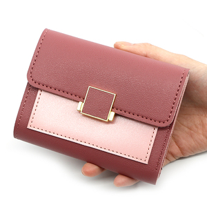 Porte-monnaie en gros petite taille courte femme portefeuille mignon filles carte sac portefeuille