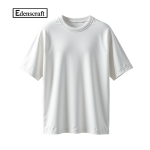 Camiseta de Algodón Grueso para Hombre SQ1201012, Manga Corta, Tendencia de Verano, Moda Casual Juvenil, Cuello RED, Color Sólido, Ecológica, Hugos - Product Image 5