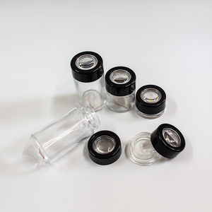 Vente en gros Emballage personnalisé 7ml 9ml 30ml 60ml 80ml Bocaux en verre à l'épreuve des enfants Récipient alimentaire pour le thé avec bouchons grossissants - Product Image 6