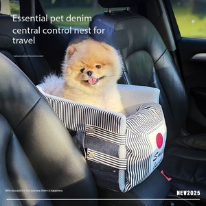 Sac de transport pour petit animal en tissu denim, siège de sécurité pour <span class=keywords><strong>chien</strong></span> pour <span class=keywords><strong>voiture</strong></span>, sac de transport portable pour <span class=keywords><strong>chien</strong></span>, sac de transport respirant pour <span class=keywords><strong>chien</strong></span>, nid pour tableau de <span class=keywords><strong>bord</strong></span> de <span class=keywords><strong>voiture</strong></span>, sac de voyage pour animaux de compagnie - Product Image 2