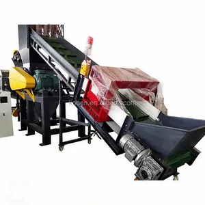 complete chain of plastic PET bottles recycling hot washing Line
