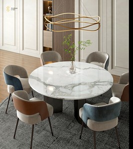 Yushi nhân tạo bóng calacatta trắng thiêu kết đá slab sàn gạch sứ kích thước lớn - Product Image 2