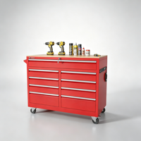 Boîte à outils roulante robuste pour mécanicien avec tiroirs et roues, armoire de rangement d'outils en métal, capacité de charge de 250 kg pour atelier