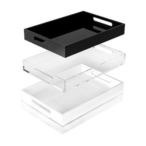 Tùy chỉnh Acrylic Khay lưu trữ trong suốt hiển thị giá món tráng miệng và bánh mì khay hiển thị cabinetcustomized logo nhà máy bán buôn - Product Image 6