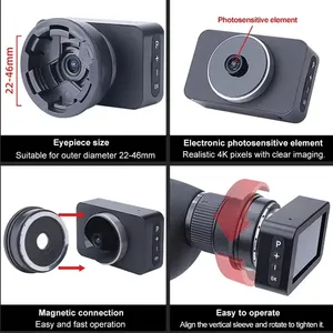 Caméra d'oculaire de télescope 4K pour l'astronomie, écran couleur de 3 pouces, oculaire électronique, Astrophotographie, observation des planètes et des oiseaux - Product Image 5