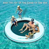 Nouvelle conception de plateforme flottante pour jeux aquatiques, pêche, rafting, tapis d'air flottant, bateau, pont flottant, tapis de surf, quai gonflable