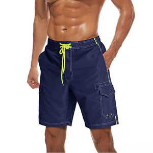Pantaloncini da spiaggia estivi da uomo ad asciugatura rapida e resistente all'acqua coulisse baule Cargo con Multi-tasche da surf da nuoto - Product Image 5