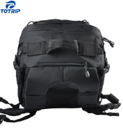Sac à dos tactique en polyester robuste et personnalisé pour l'extérieur, avec système Molle, motif à 8 lettres, grande capacité et fermeture éclair