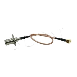 Câble <span class=keywords><strong>BNC</strong></span> femelle vers <span class=keywords><strong>SMB</strong></span> mâle à angle droit DC~6GHz avec RG316, 50 Ohm, contacts plaqués or, pour systèmes de communication sans fil - Product Image 1