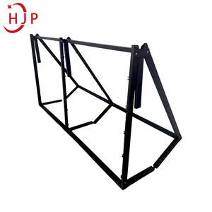 Современная металлическая кровать (односпальная/двуспальная/королевская/квин-сайз) с железным каркасом, мебель для спальни, стальная металлическая кровать-платформа - Product Image 3