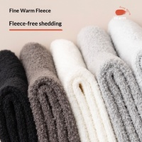 7503 Chaussettes mi-mollet pour hommes, couleur unie, décontractées, épaisses et chaudes, pour l'automne et l'hiver