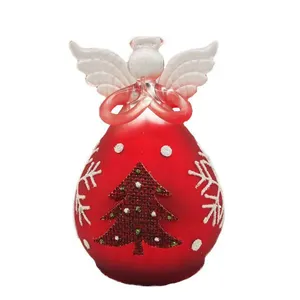 Wholesale Kaca Buatan Tangan Ornament Angel untuk Liburan