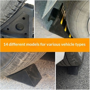 Fermo Ruota in Gomma Antiscivolo Portatile ad Alta Resistenza con Riflettore, Resistente agli Impatti Forti, Prodotto per Uso Stradale - Product Image 5