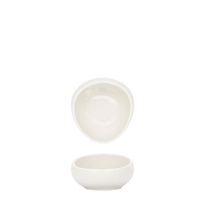 Ciotola da Danza Inclinata 9 Cm 8 Cl in Ceramica Bianca per Tavola - Product Image 1