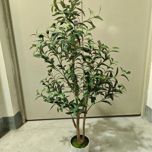 Arbre d'olivier artificiel de 0,9 m à 2,4 m avec branches détachables, fausse plante décorative verte, économique pour l'expédition, en gros - Product Image 5
