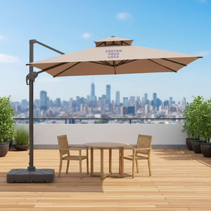 Sombrilla de Jardín Personalizada con Logotipo, Parasol para <span class=keywords><strong>Patio</strong></span> Exterior, Sombrilla de Aluminio Giratoria 360°, Juego de Sombrillas Solares para <span class=keywords><strong>Patio</strong></span> - Product Image 1