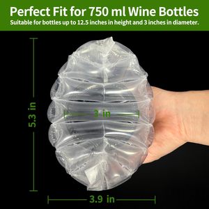 Sac à colonnes d'air transparent JASID JASID01 de qualité alimentaire en PA+PE, étanche, antichoc, recyclable, certifié ISO9001, taille personnalisée pour le <span class=keywords><strong>vin</strong></span> - Product Image 4