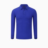 220gms Premium Unisex 80% Katoenen Poloshirts Met Lange Mouwen Zakelijk Casual T-Shirt Werkkleding Tops Golfshirt Heren Dames Sweatshirt
