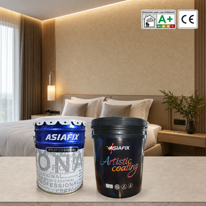 Peinture murale liquide texturée écologique en acrylique respirant pour intérieur et extérieur, effet boue de paille - Product Image 5