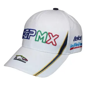 Casquette de course de voiture brodée 3D pour hommes, haute fréquence, unisexe, en coton, ajustable, boucle en métal, chapeau de Baseball, avec broderie