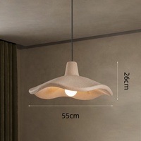 Lustre LED suspendu E27 de taille moyenne, style fleur vintage, design artistique, pour restaurant, chambre d'hôtes, chambre à coucher, nouveauté