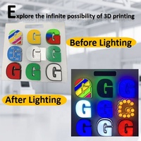 Imprimantes 3d automatiques multicolores Conception Fdm Signalisation publicitaire lumineuse Imprimante de lettres à canaux 3d