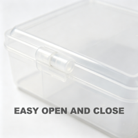 Boîte de rangement portable étanche en plastique transparent pour matériel de pêche, 5 compartiments, pour leurres, hameçons et appâts, avec poignée, pour la pêche en ruisseau/rivière