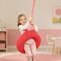 Balancelle en filet tissée à la main Ropecube, en forme de pneu, gonflable en plastique, pour entraînement sensoriel, utilisation intérieure/extérieure, pour parcs de trampolines, écoles et aires de jeux