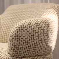 Fauteuil d'appoint moderne en tissu, chaise rembourrée pour salon, hôtel, appartement