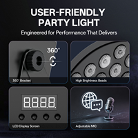 Projecteurs LED Par pour DJ, éclairage de scène RGB 36 LED, lampe Wash activée par le son, télécommande DMX, vert, CRI 95 élevé, pour mariage, fête, club
