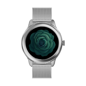 Montre connectée pour filles avec bracelet doré, écran tactile rond de 1,09 pouces, sécurité par mot de passe, montre à porter au quotidien - Product Image 5