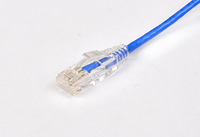 15cm Delgado 32AWG Conector transparente Cat6 UTP RJ45 Macho a macho Cable de conexión Ethernet Cable de red Cables de comunicación