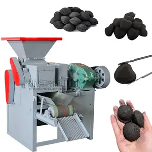 Super charcoal oval shape briquette making machine charcoal ball briquette press briquette production