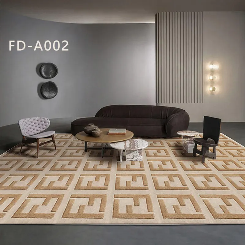 Tappeto fatto a mano di grandi dimensioni per soggiorno tappeto di lusso 8x10 tappeti di lana tappeto artistico fatto a mano