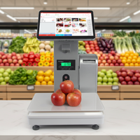 Sistem POS Timbangan Supermarket dengan Pengenal AI, Promo Panas 2026 |   Timbangan, Penetapan Harga & Pencetakan Layar Sentuh All-in-One untuk Konter Buah