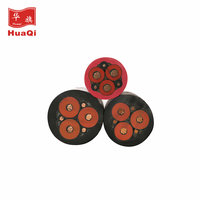Câble de pompe submersible HUAQI étanche en cuivre toronné H07RN-F 3/4 conducteurs, isolé en caoutchouc, pour applications de puits profonds