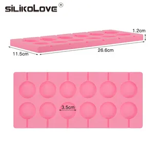 Siliconen ronde Lolly Snoep mallen Chocolate Cake Decorating Pastry Mould silicone lollipops schimmel